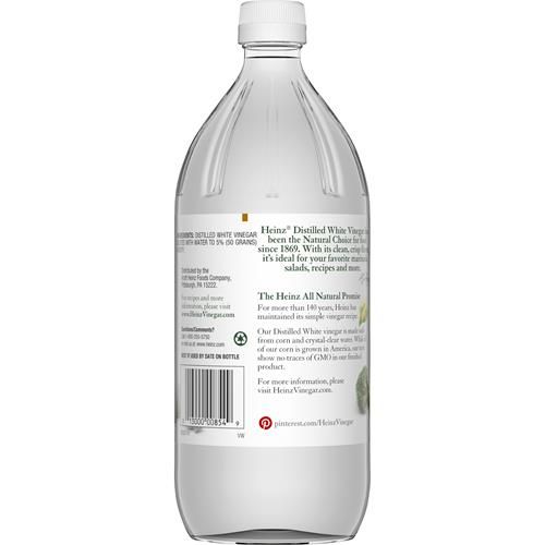 Vinaigre Blanc Distillé Tout Naturel Heinz 5% d'Acidité, Bouteille de 946 ml