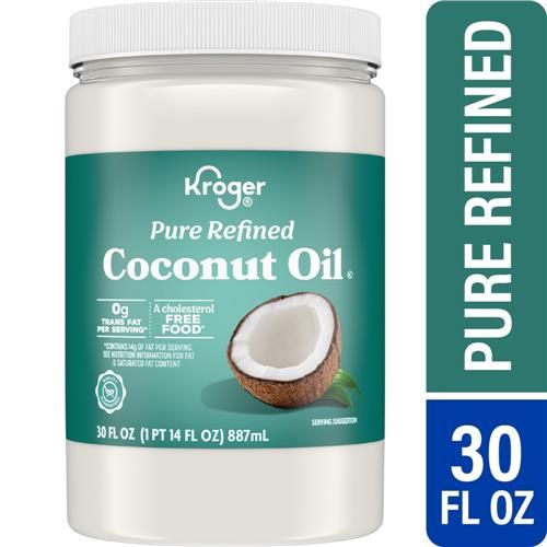 Huile de coco raffinée pure Kroger 887 ml