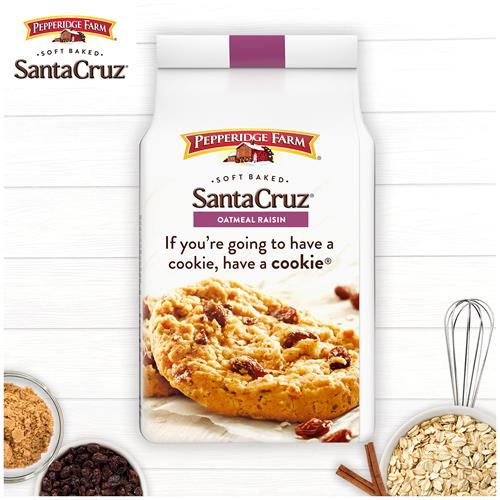 Biscuits moelleux aux flocons d'avoine et aux raisins secs Pepperidge Farm Santa Cruz, sac de 243 g