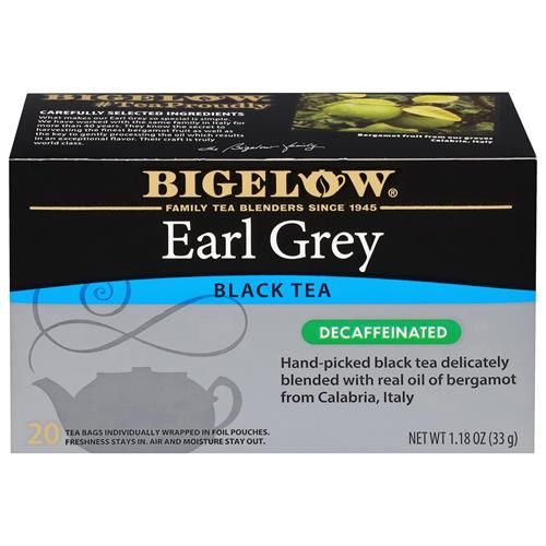 Thé Earl Grey Bigelow (Décaféiné), 20 sachets (Lot de 1)