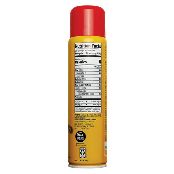 Vaporisateur de cuisson à l'huile de colza Carlini, 227 g