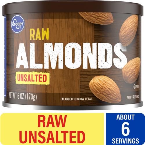 Amandes crues non salées Kroger 6 oz