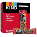 Barres de Noix Kind, Chocolat Noir Cerise Noix de Cajou, En-cas Sains, Sans Gluten, 4G Protéines, 12 Barres