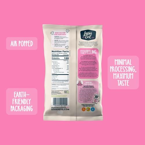 Popcorn Lesserevil, sel rose de l'Himalaya, 130 g