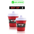 Gobelet incassable de 8 oz pour enfants - Qualité supérieure, facile à tenir, parfait pour le temps passé sur le ventre, Lot de 2