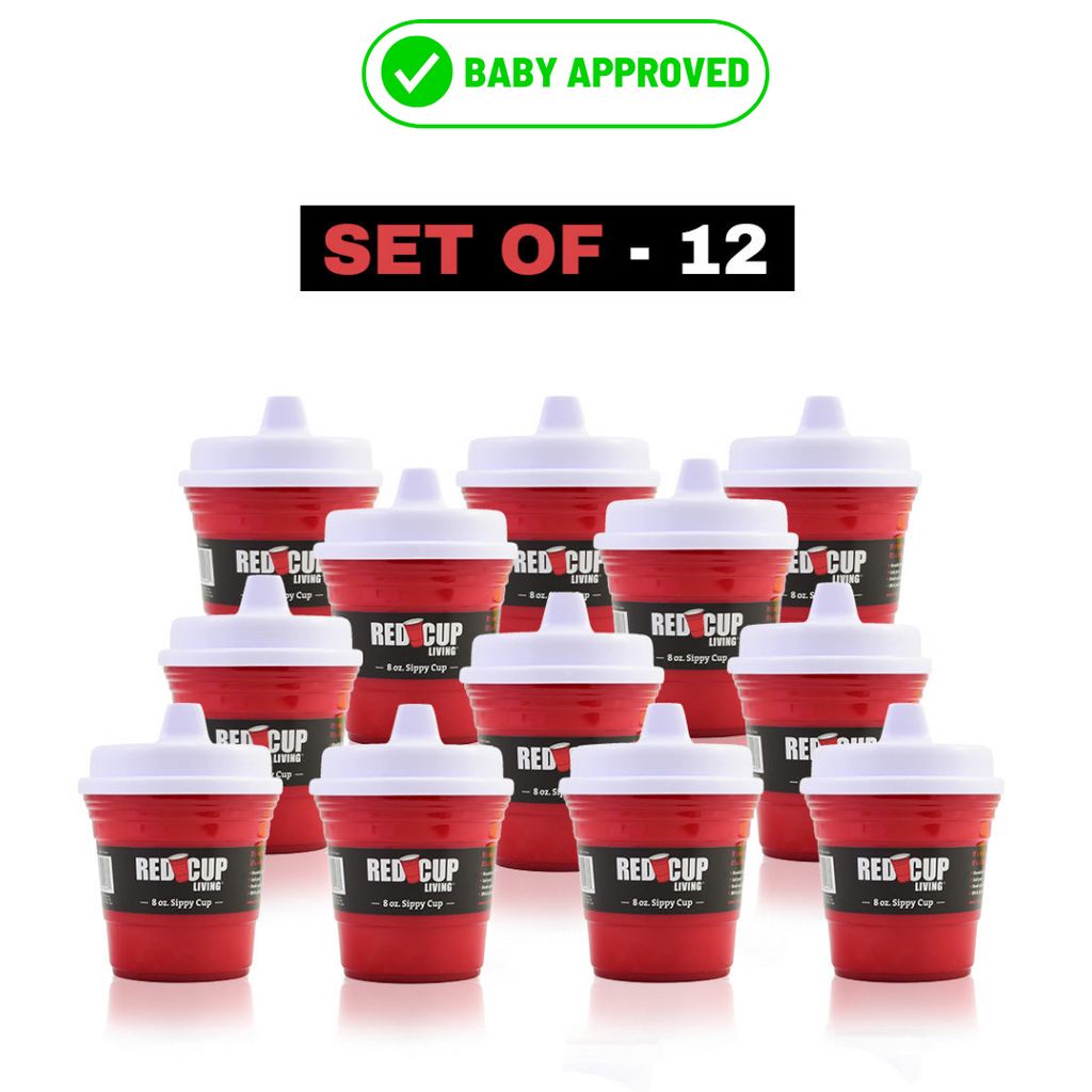 Gobelet incassable de 8 oz pour enfants - Qualité supérieure, facile à tenir, parfait pour le temps passé sur le ventre, Lot de 2