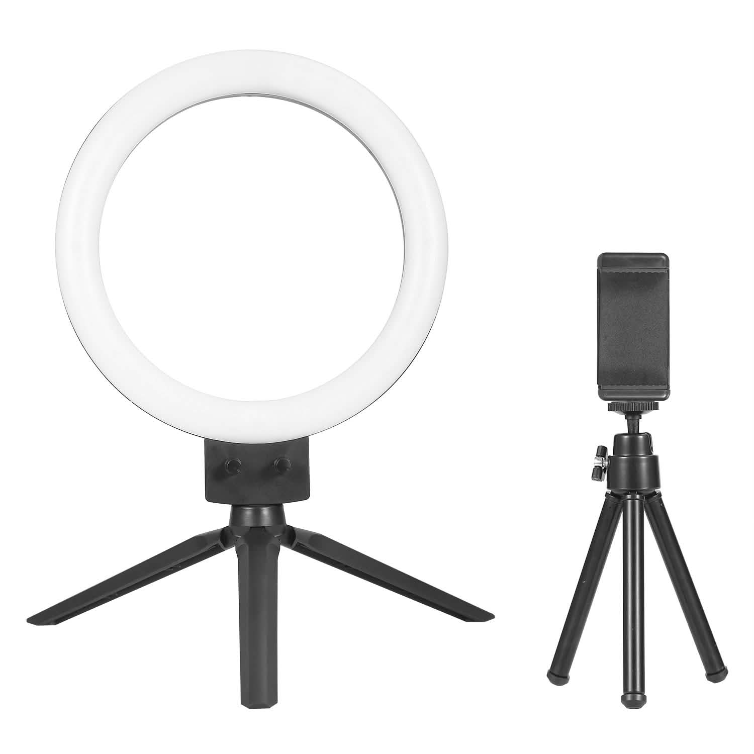 Anneau lumineux LED dimmable de 9" avec trépied