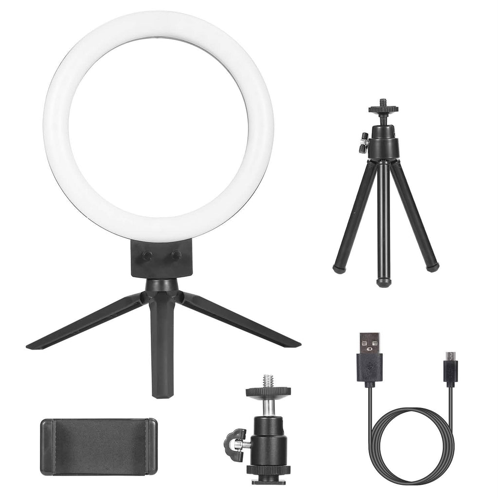 Anneau lumineux LED dimmable de 9" avec trépied