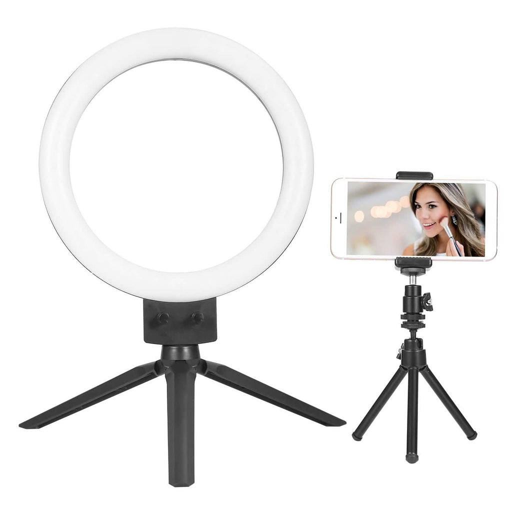 Anneau lumineux LED dimmable de 9" avec trépied