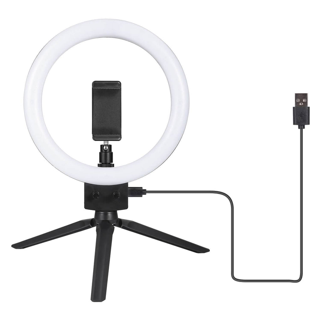 Anneau lumineux LED dimmable de 9" avec trépied