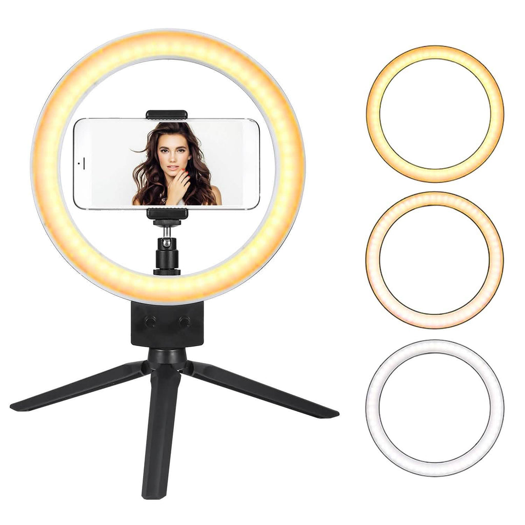 Anneau lumineux LED dimmable de 9" avec trépied