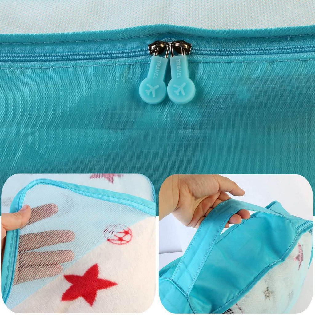 Lot de 9 pièces : sacs de rangement pour vêtements, organisateur de voyage résistant à l'eau pour bagages