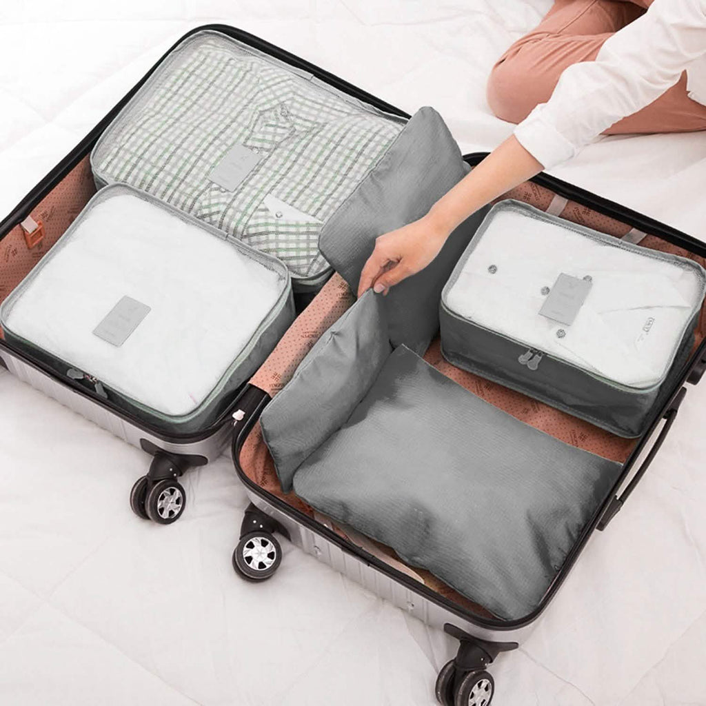 Lot de 9 pièces : sacs de rangement pour vêtements, organisateur de voyage résistant à l'eau pour bagages
