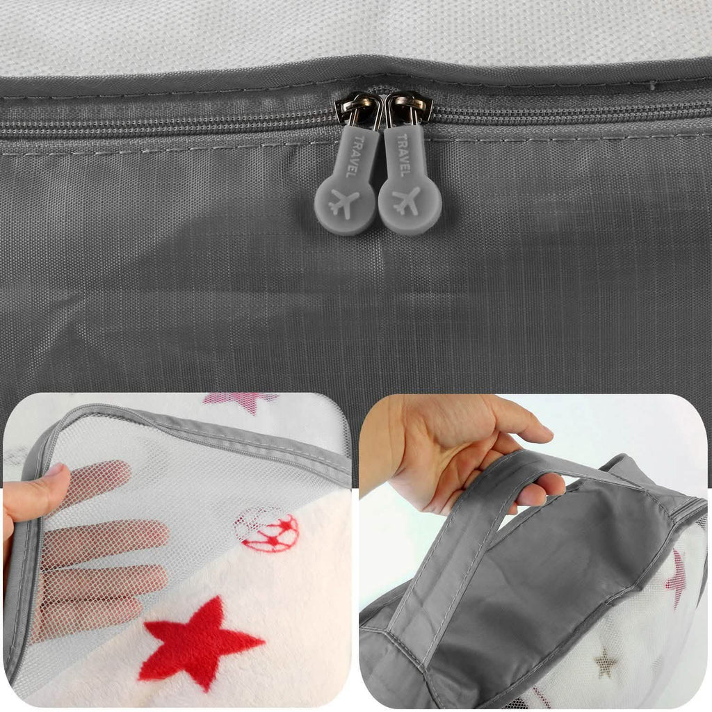 Lot de 9 pièces : sacs de rangement pour vêtements, organisateur de voyage résistant à l'eau pour bagages