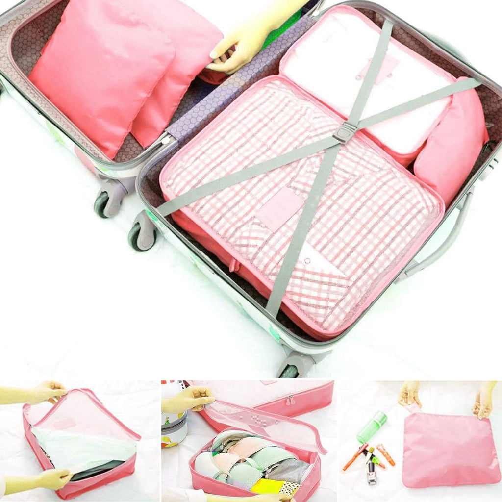 Lot de 9 pièces : sacs de rangement pour vêtements, organisateur de voyage résistant à l'eau pour bagages