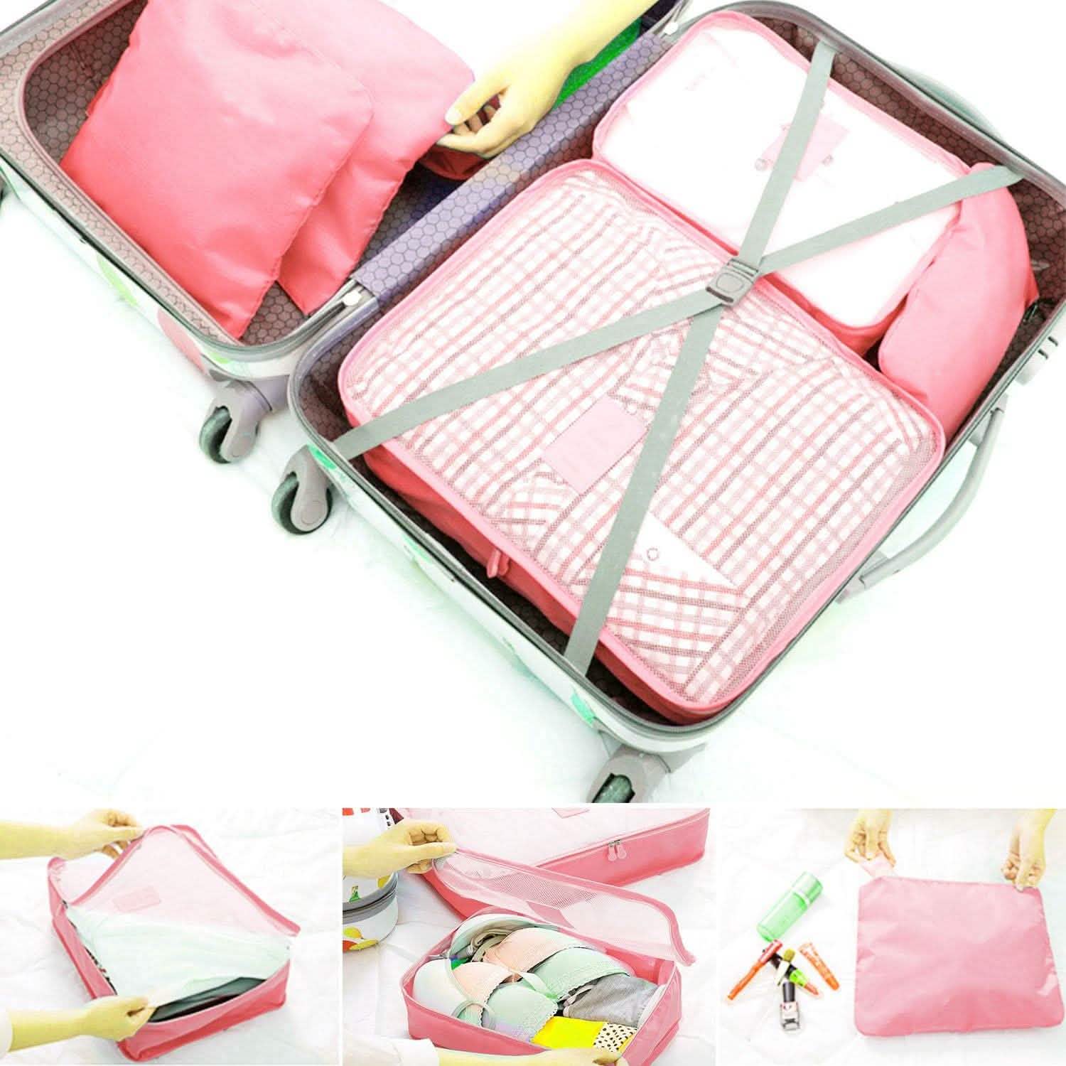 Lot de 9 pièces : sacs de rangement pour vêtements, organisateur de voyage résistant à l'eau pour bagages