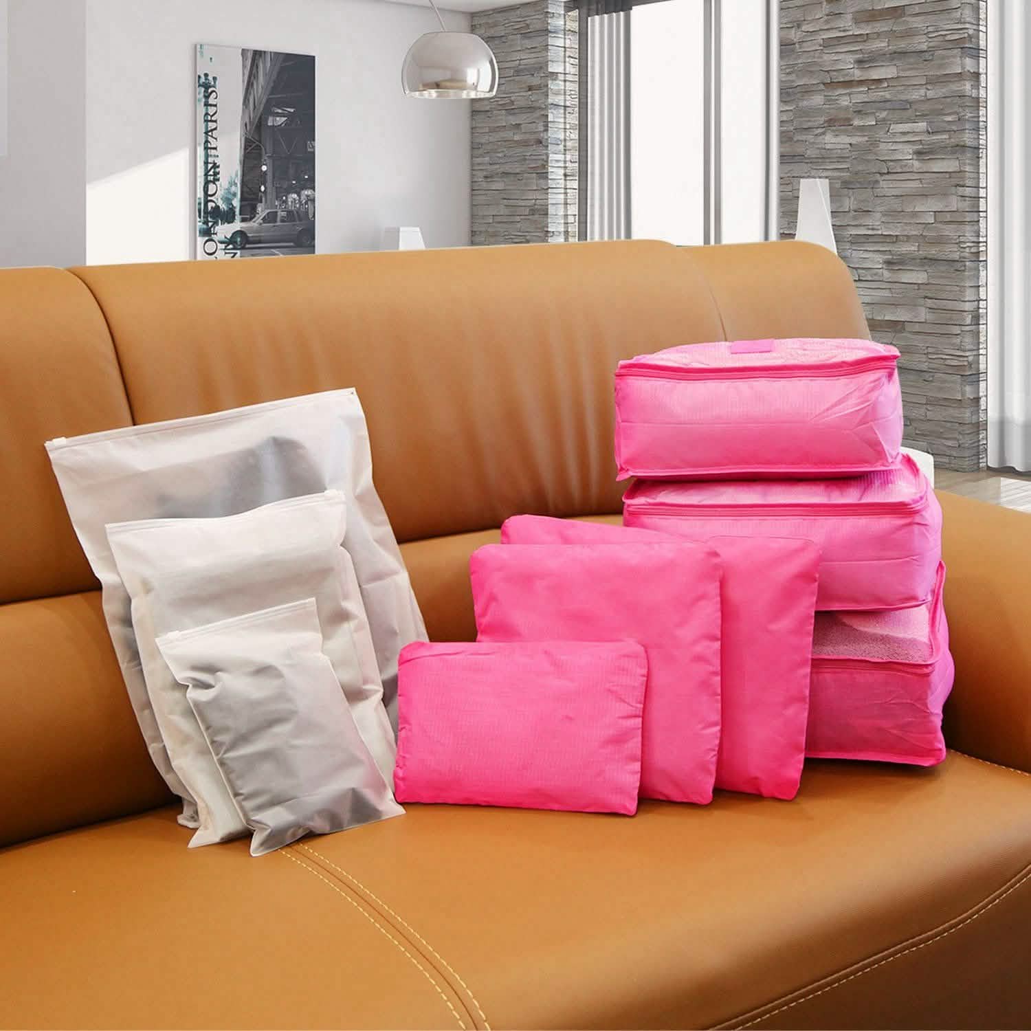 Lot de 9 pièces : sacs de rangement pour vêtements, organisateur de voyage résistant à l'eau pour bagages