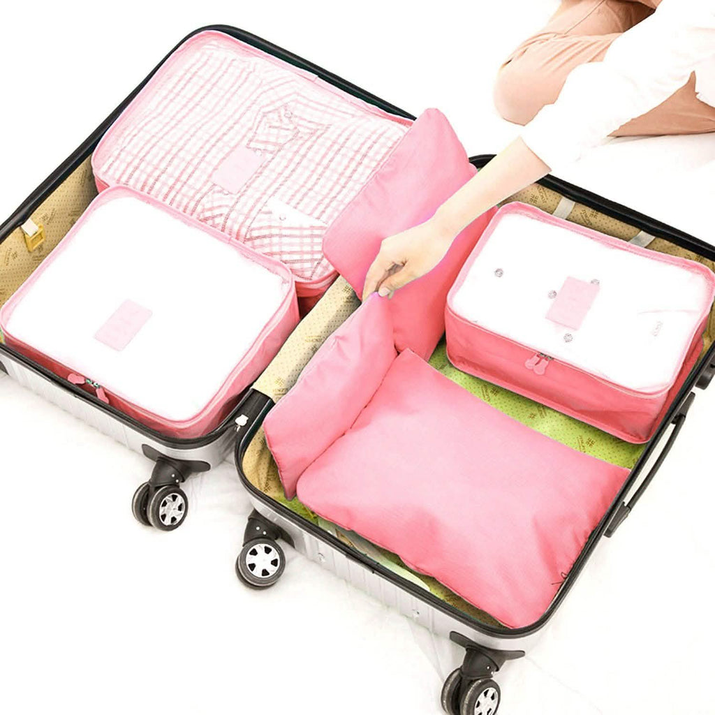 Lot de 9 pièces : sacs de rangement pour vêtements, organisateur de voyage résistant à l'eau pour bagages