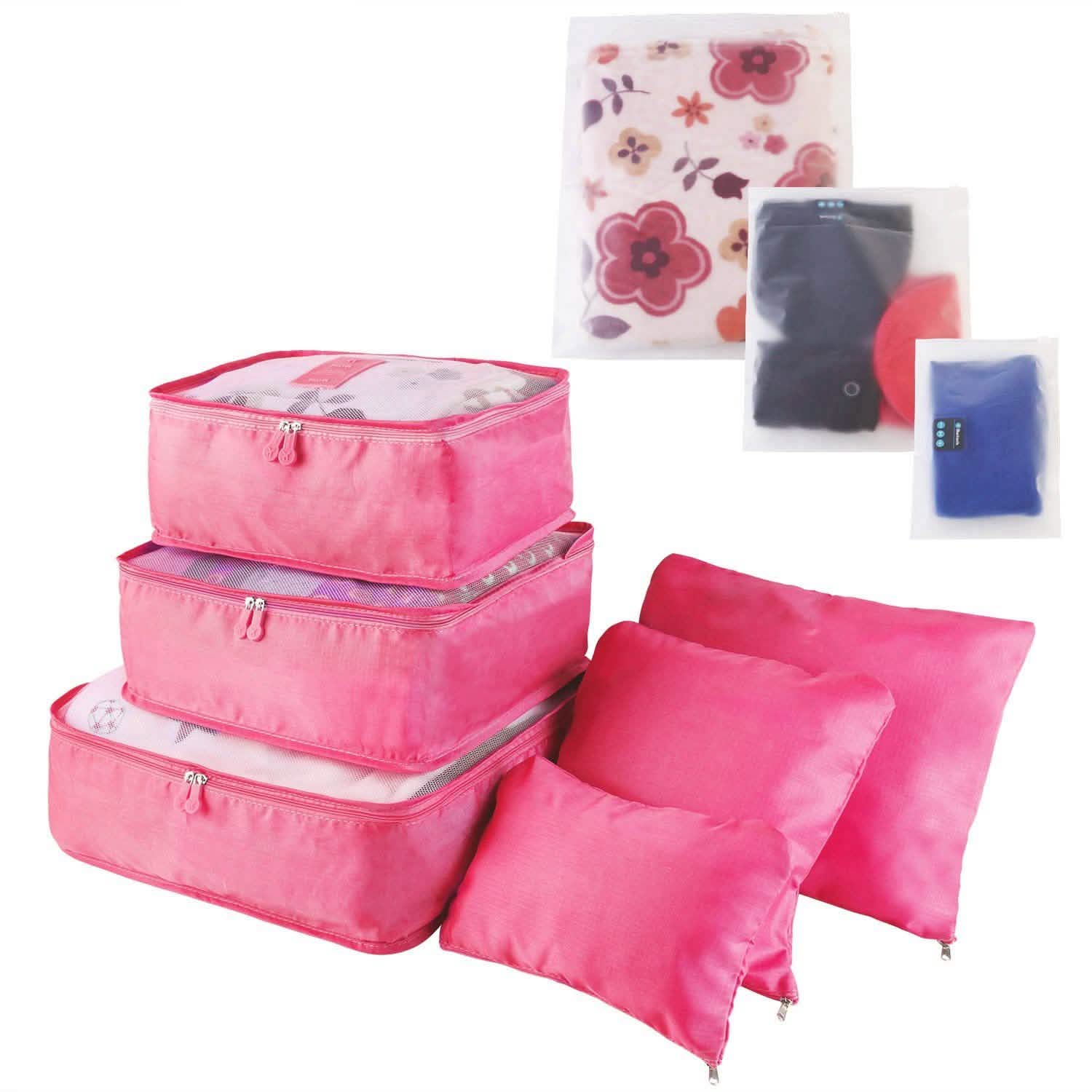 Lot de 9 pièces : sacs de rangement pour vêtements, organisateur de voyage résistant à l'eau pour bagages