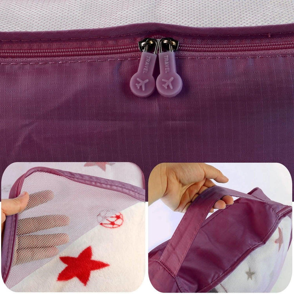 Lot de 9 pièces : sacs de rangement pour vêtements, organisateur de voyage résistant à l'eau pour bagages