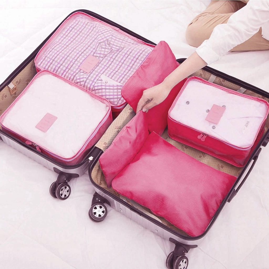 Lot de 9 pièces : sacs de rangement pour vêtements, organisateur de voyage résistant à l'eau pour bagages