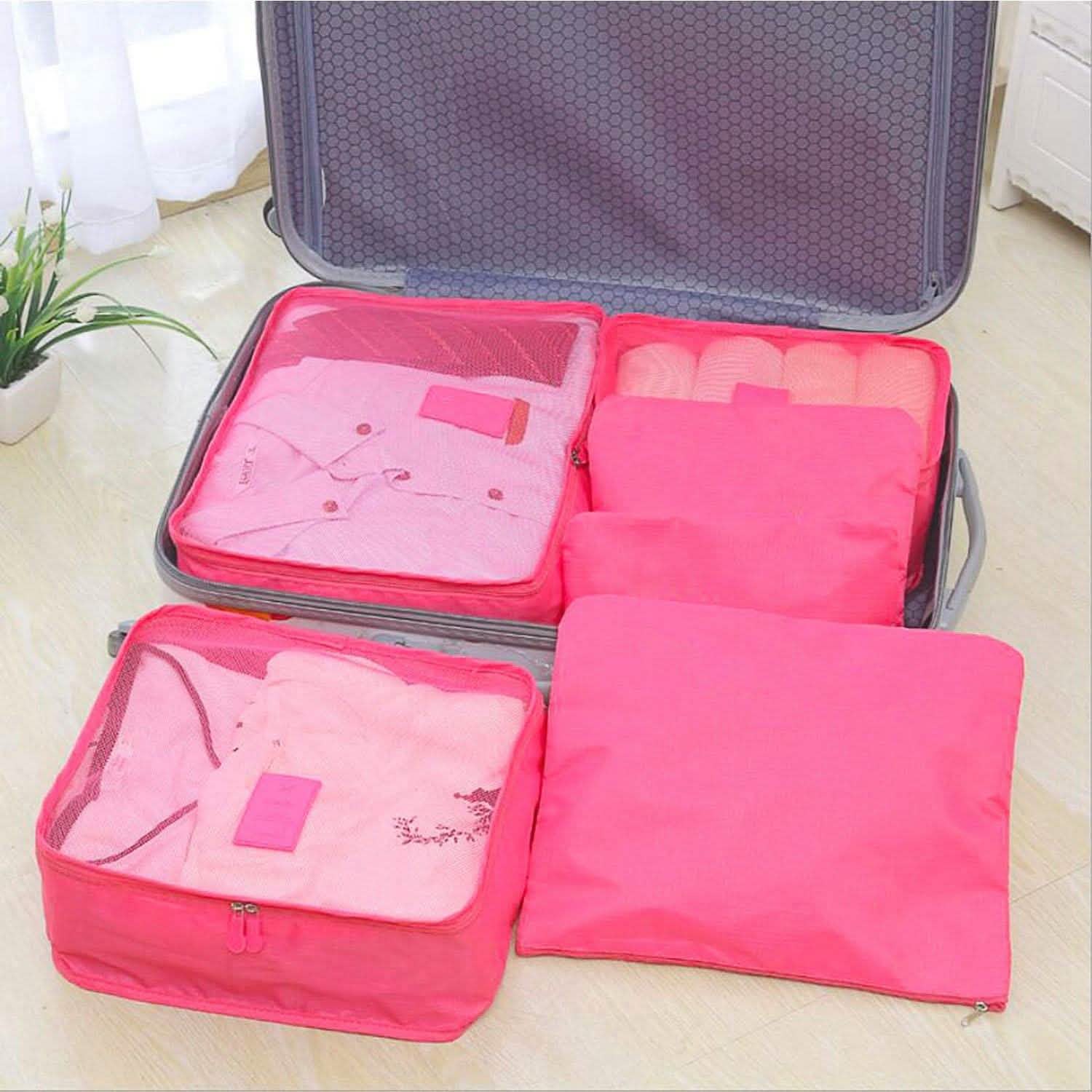Lot de 9 pièces : sacs de rangement pour vêtements, organisateur de voyage résistant à l'eau pour bagages