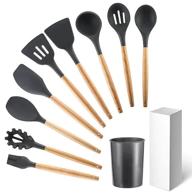 9 ustensiles de cuisine en silicone