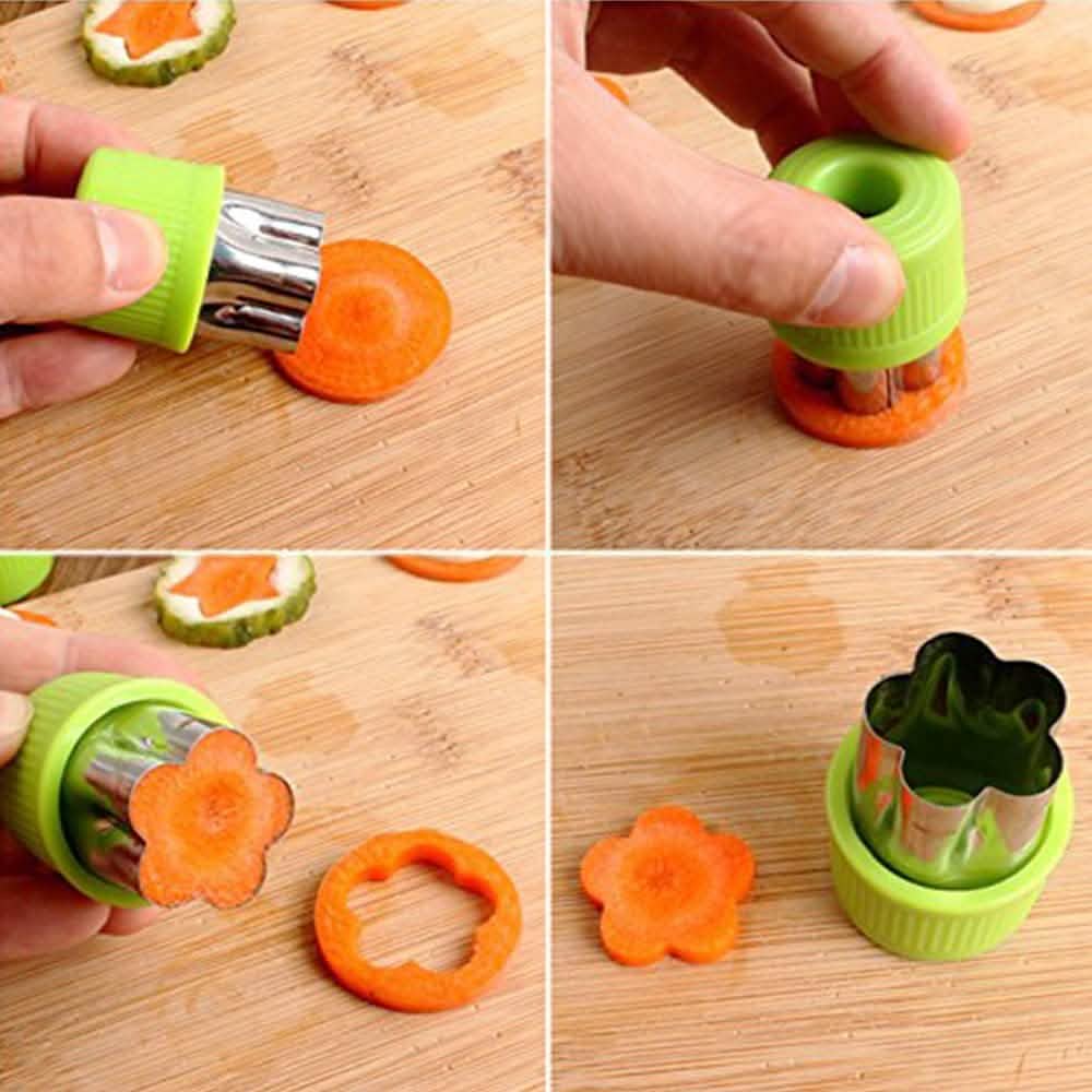 Ensemble de 9 pièces : Formes de découpe de légumes LENK