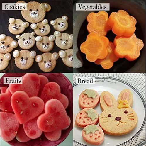 Ensemble de 9 pièces : Formes de découpe de légumes LENK