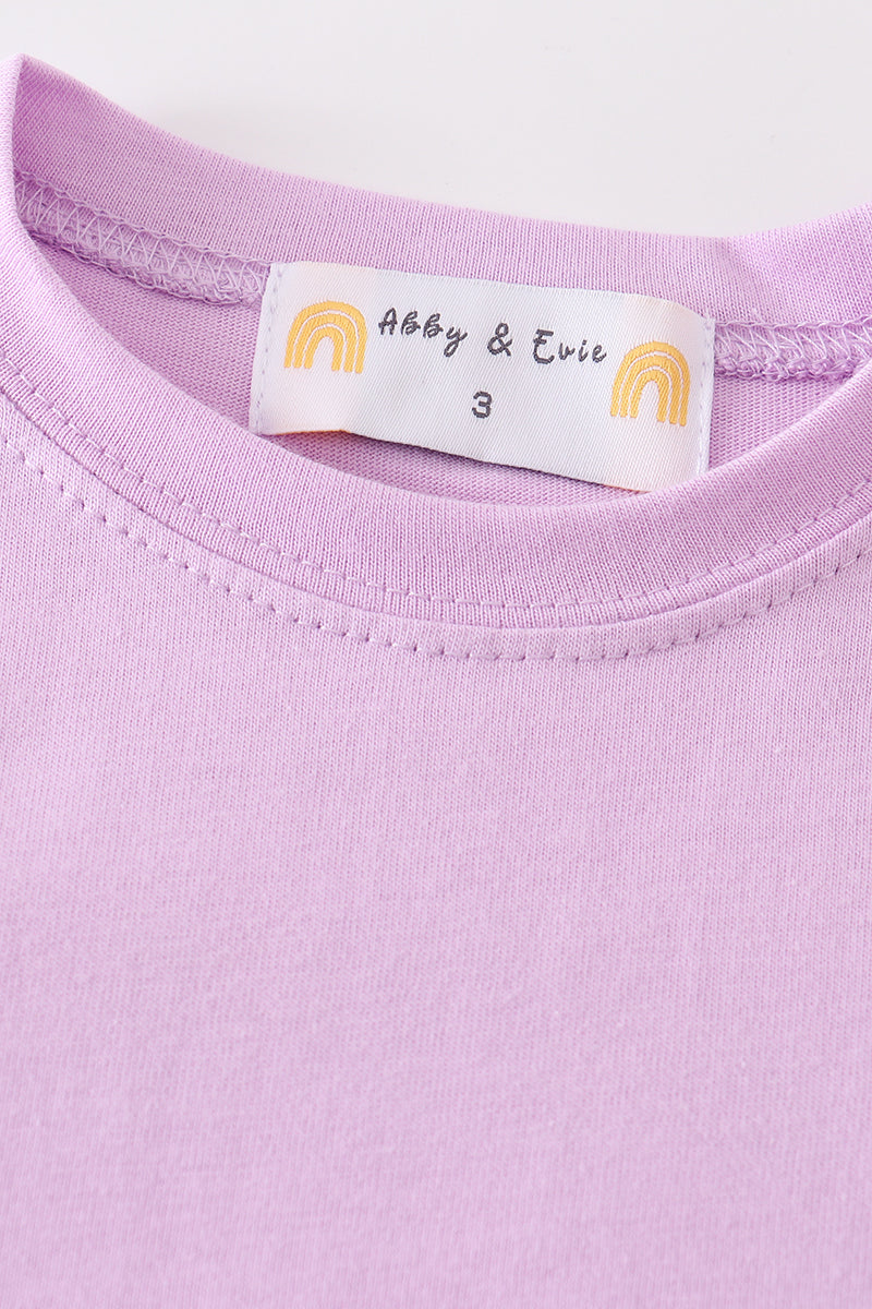 T-shirt basique Lilas de qualité supérieure
