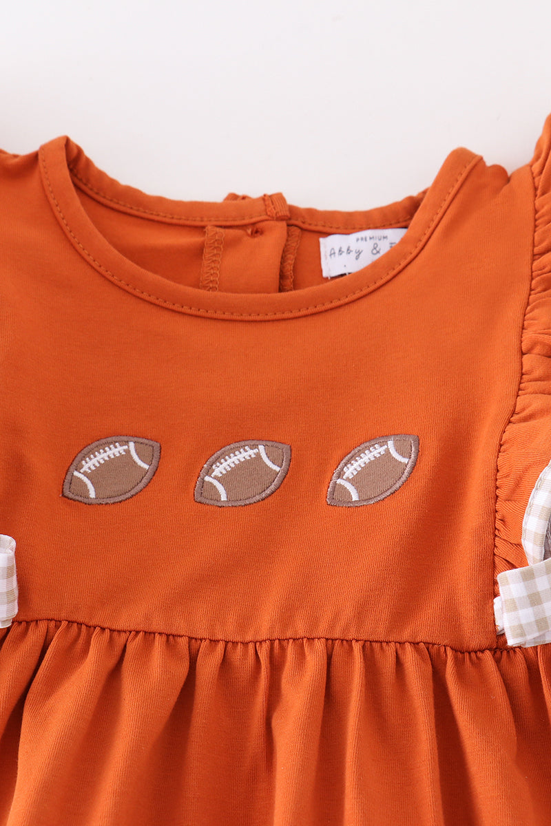Ensemble fille brodé ballon de football Premium Carmel