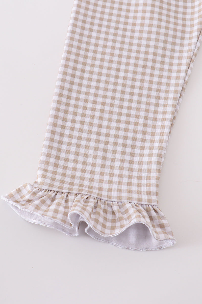 Ensemble fille brodé ballon de football Premium Carmel