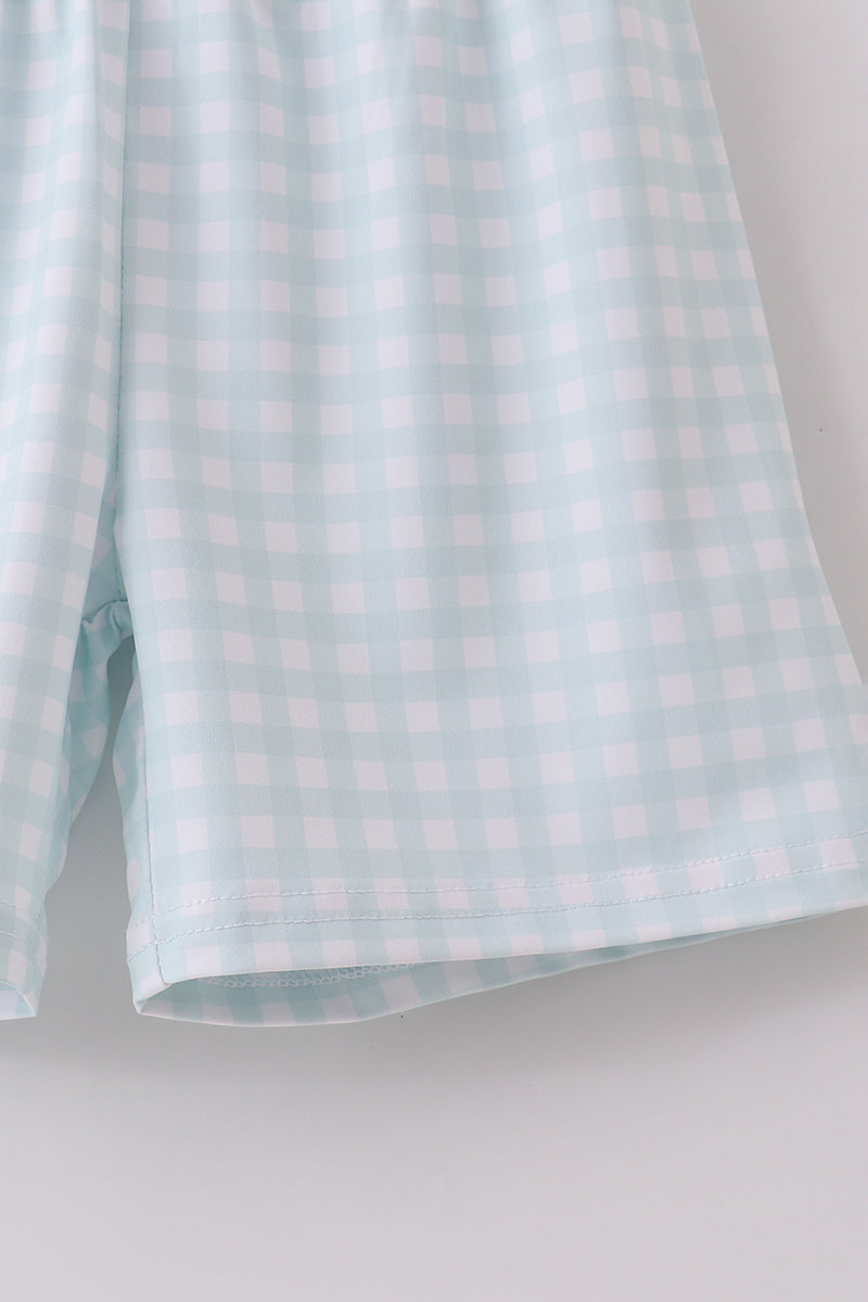Ensemble short sport bleu