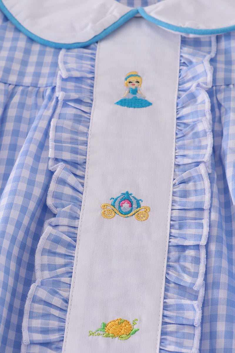 Ensemble jupe à volants citrouille princesse bleue