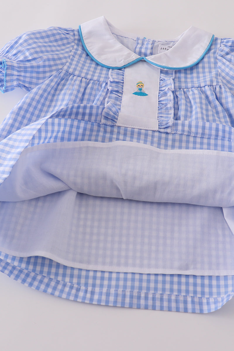 Ensemble jupe à volants citrouille princesse bleue