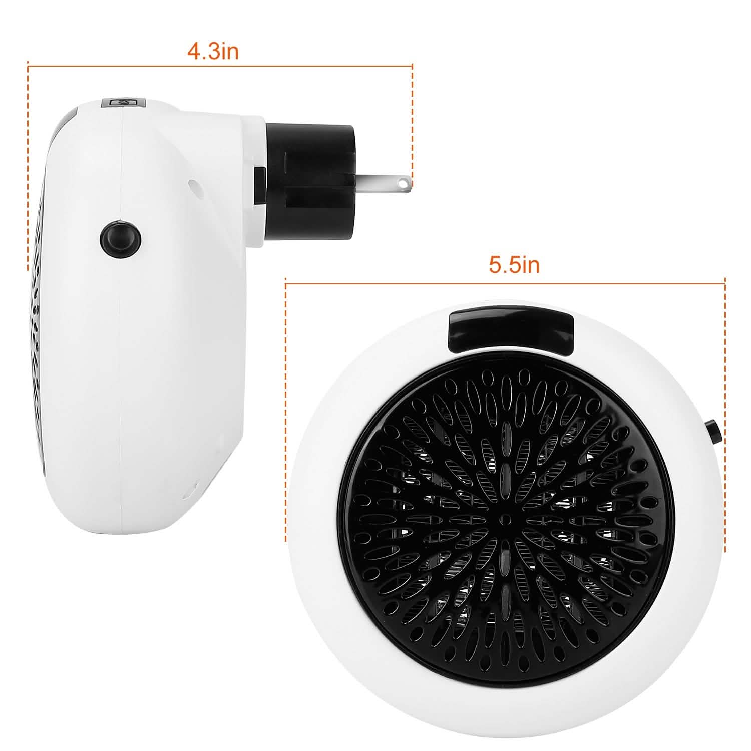 Chauffage soufflant portatif 900 W avec télécommande