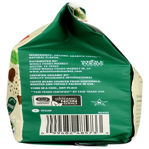 Whole Foods Market, Café moulu moka biologique, 340 grammes
