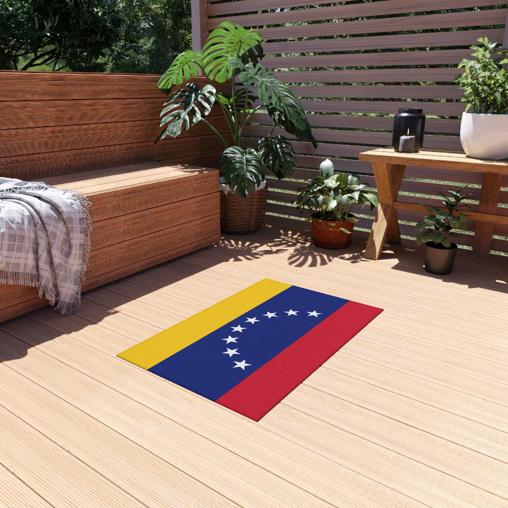 Paillasson antidérapant d'extérieur avec drapeau du Venezuela | Copa America | 61 x 91 cm