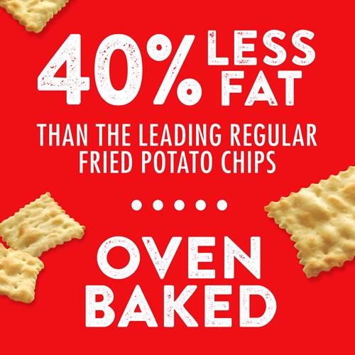 Craquelins Ritz Toasted Chips saveur crème sure et oignon, collations pour le déjeuner, 10 paquets de 28 g