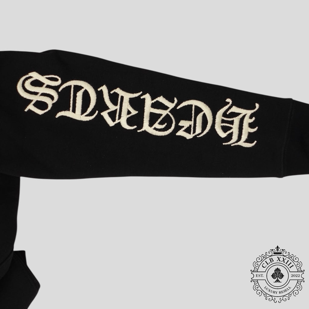 Polaire zippée Chrome Hearts CH brodée noire