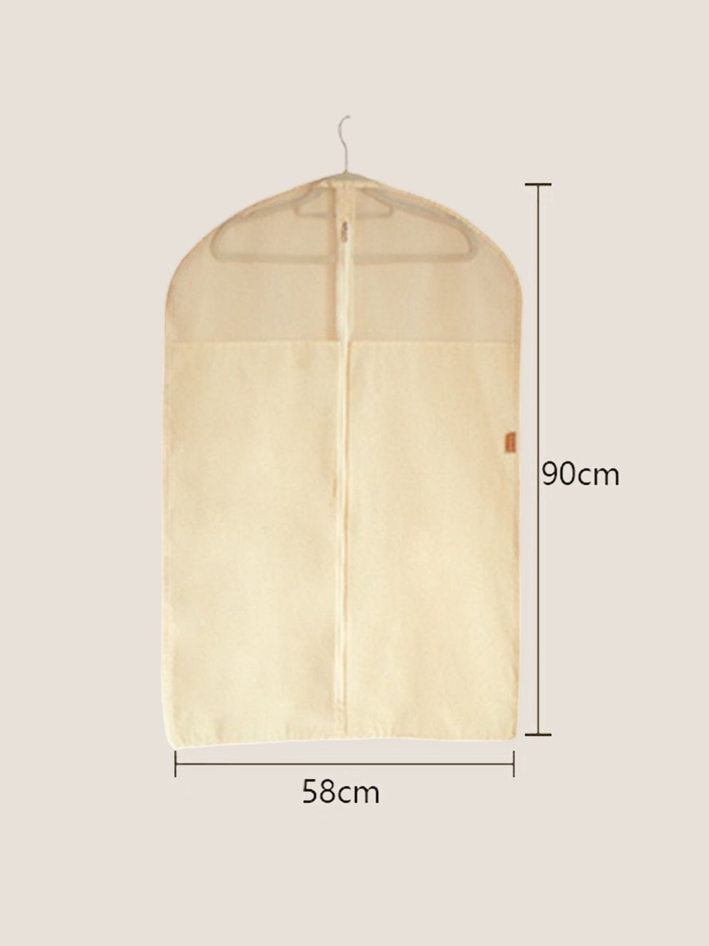 Sacs de rangement anti-poussière en lin et coton avec fenêtre transparente