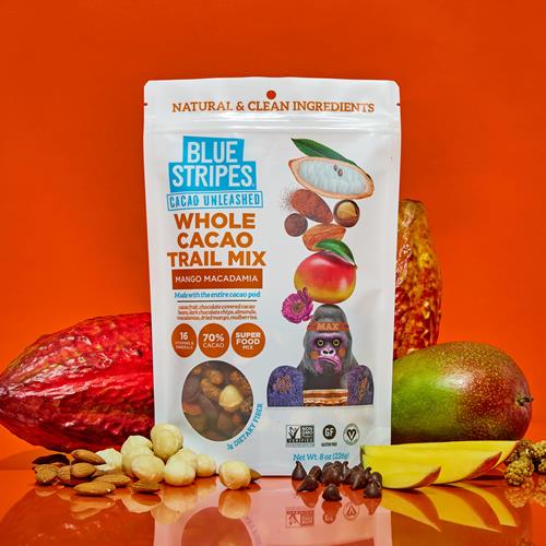 Mélange montagnard mangue et noix de macadamia Blue Stripes, 227 g
