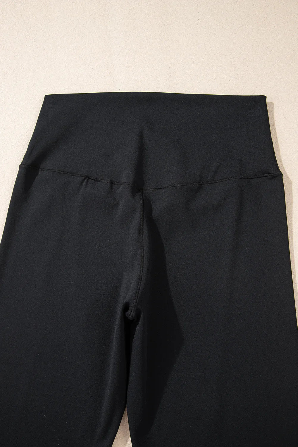 Legging taille haute évasé gris foncé en V