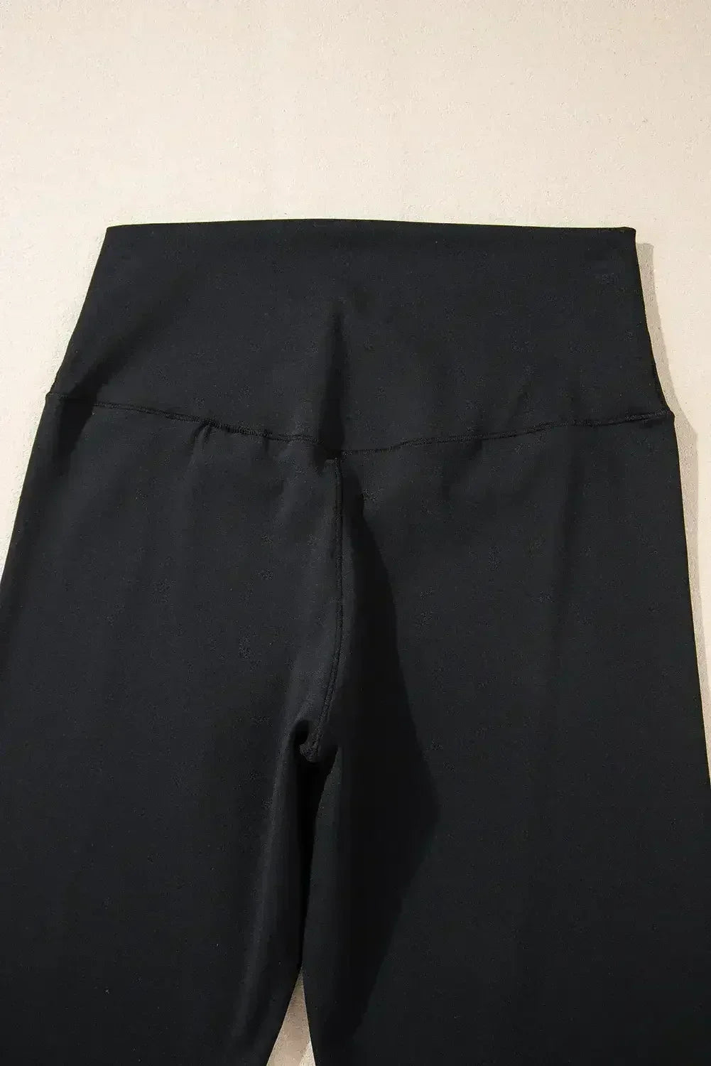 Legging évasé taille haute gris foncé en V