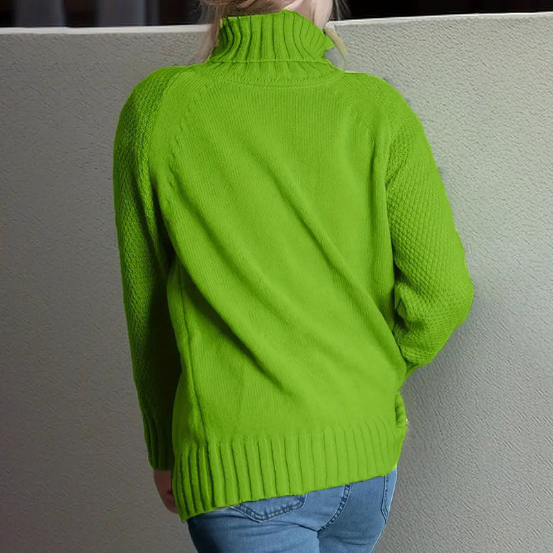Pull col roulé pour femme