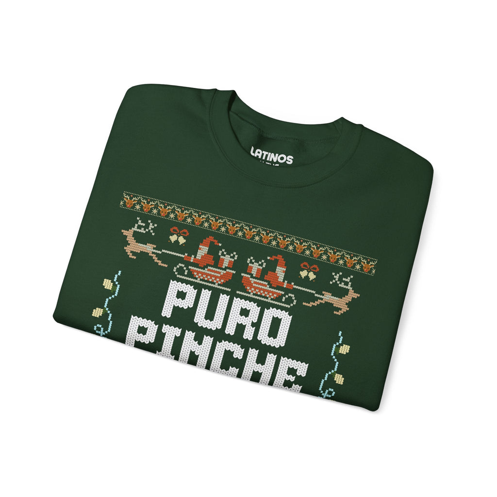 Pull de Noël Moche Latino Puro Pinche Pari Chingo | Bling Drôle | 3 Couleurs