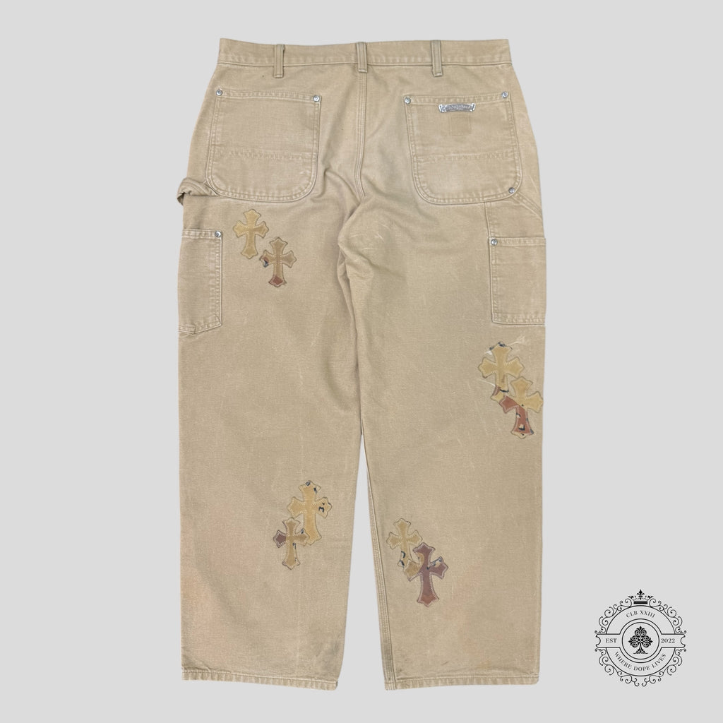 Pantalon cargo Chrome Hearts Sex Records à patchs