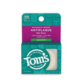 Fil dentaire plat anti-plaque Toms Of Maine naturellement ciré, menthe verte, 29,26 mètres