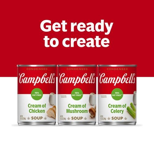 Campbells Condensed 98% Fat Free Cream Of Mushroom Soup, 10.5 Oz Can