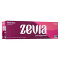 Zevia Boisson Gazeuse Zéro Sucre, Cerise Noire, Canettes de 355 ml (Paquet de 12)